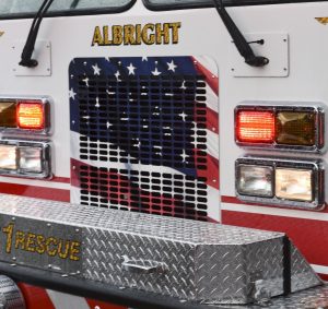Albright firefighter dies on duty